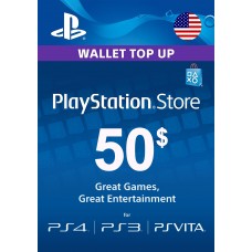 PlayStation Network Gift Card 50 USD PSN UNITED STATES